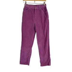 Vtg Levi Pant Women 26" Pink Corduroy Straight Leg White Tag 70s Festival Retro